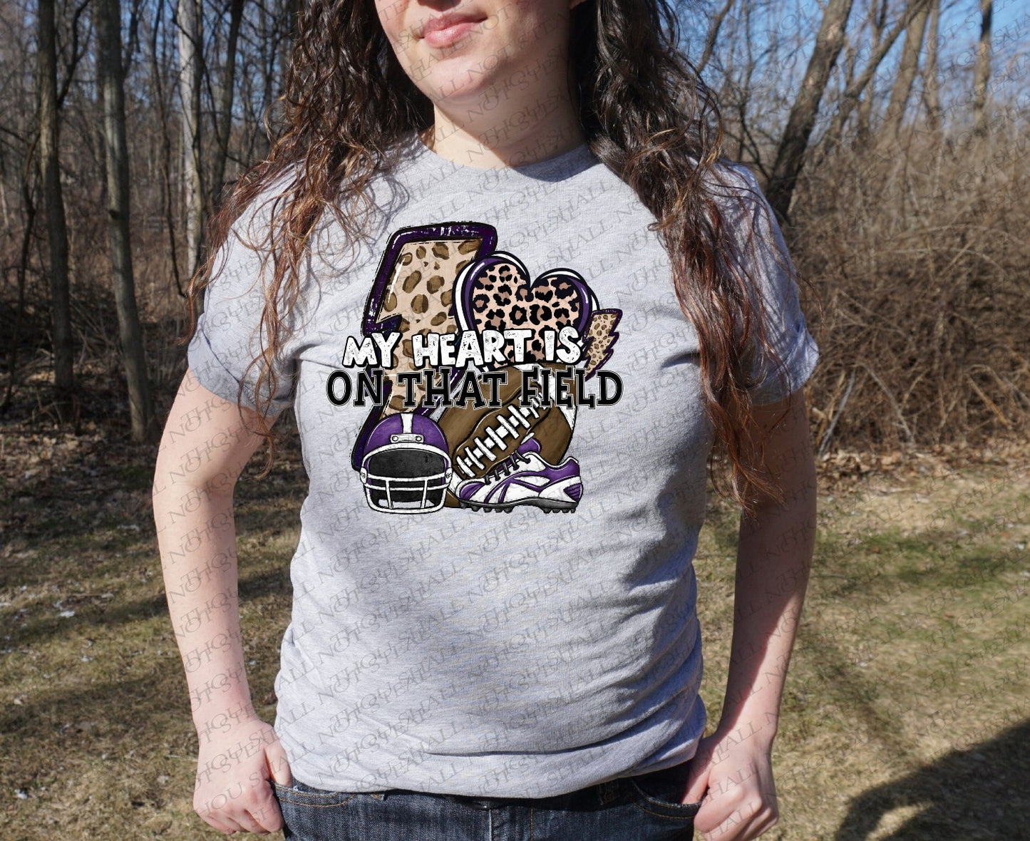 13-146 My Heart is on that Field (Choose Color) tee
