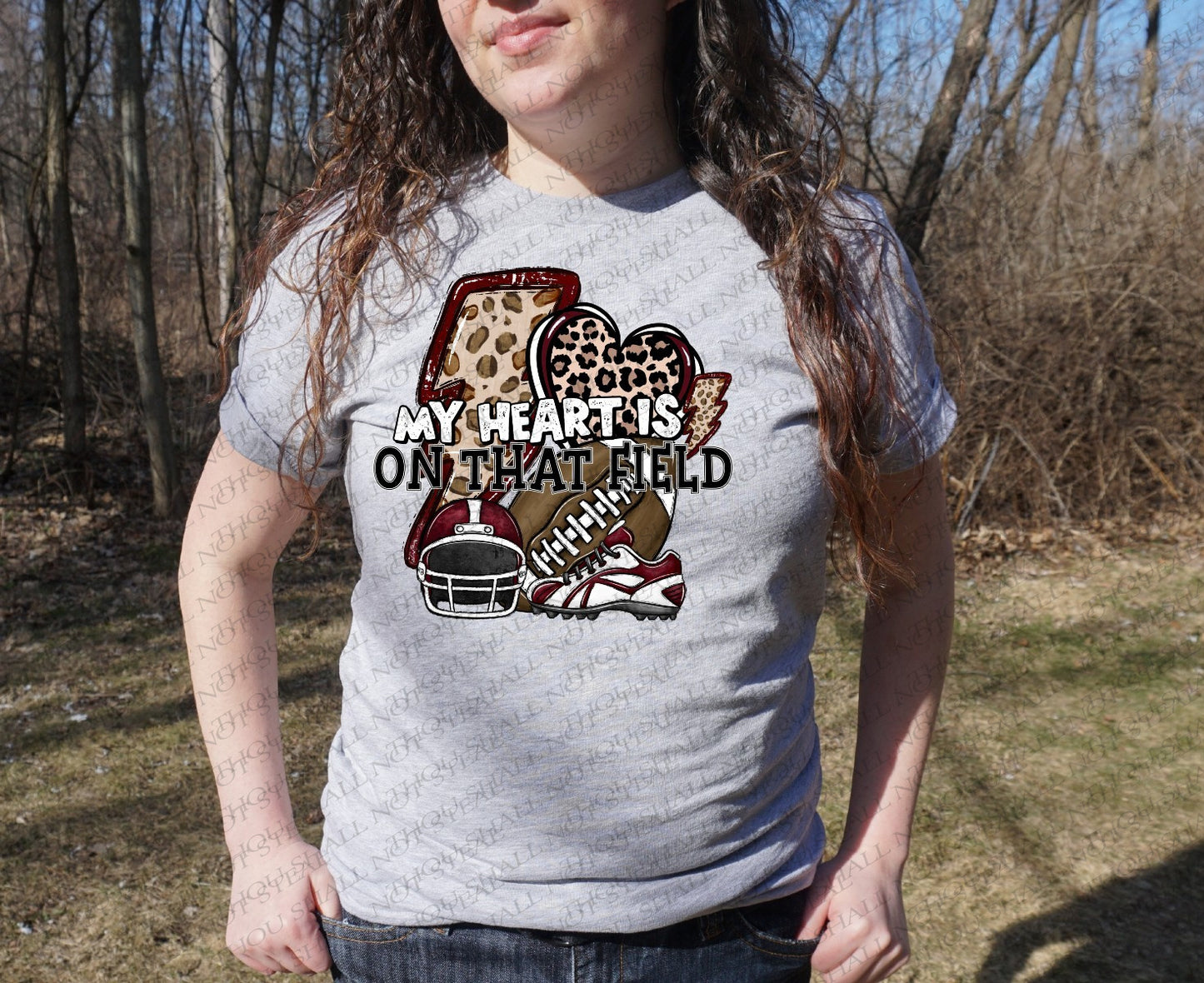 13-146 My Heart is on that Field (Choose Color) tee