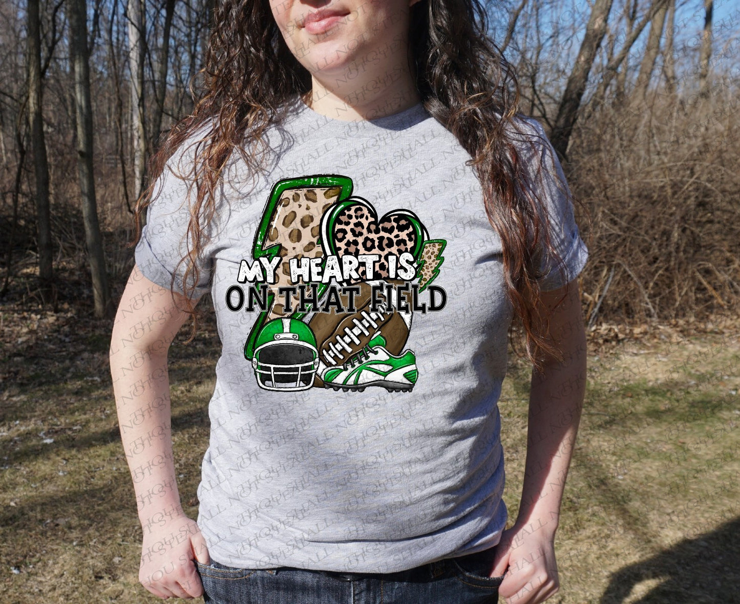 13-146 My Heart is on that Field (Choose Color) tee