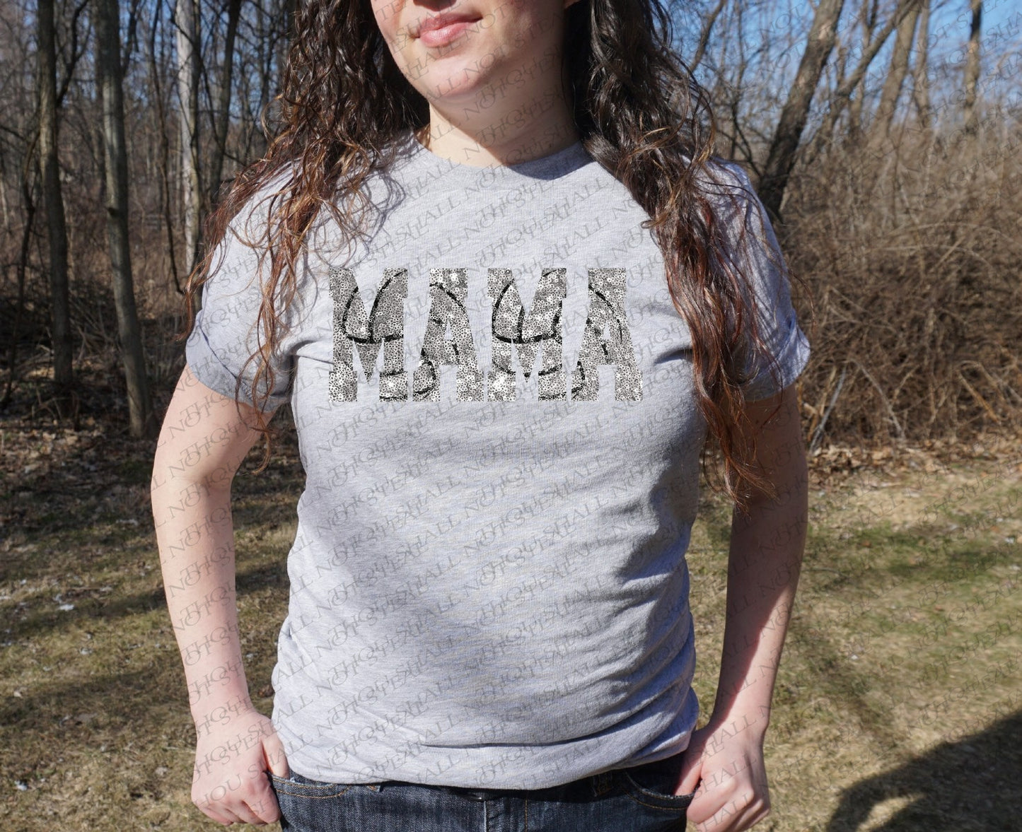 13-149 Glitter Sequin Mama (Choose One) tee