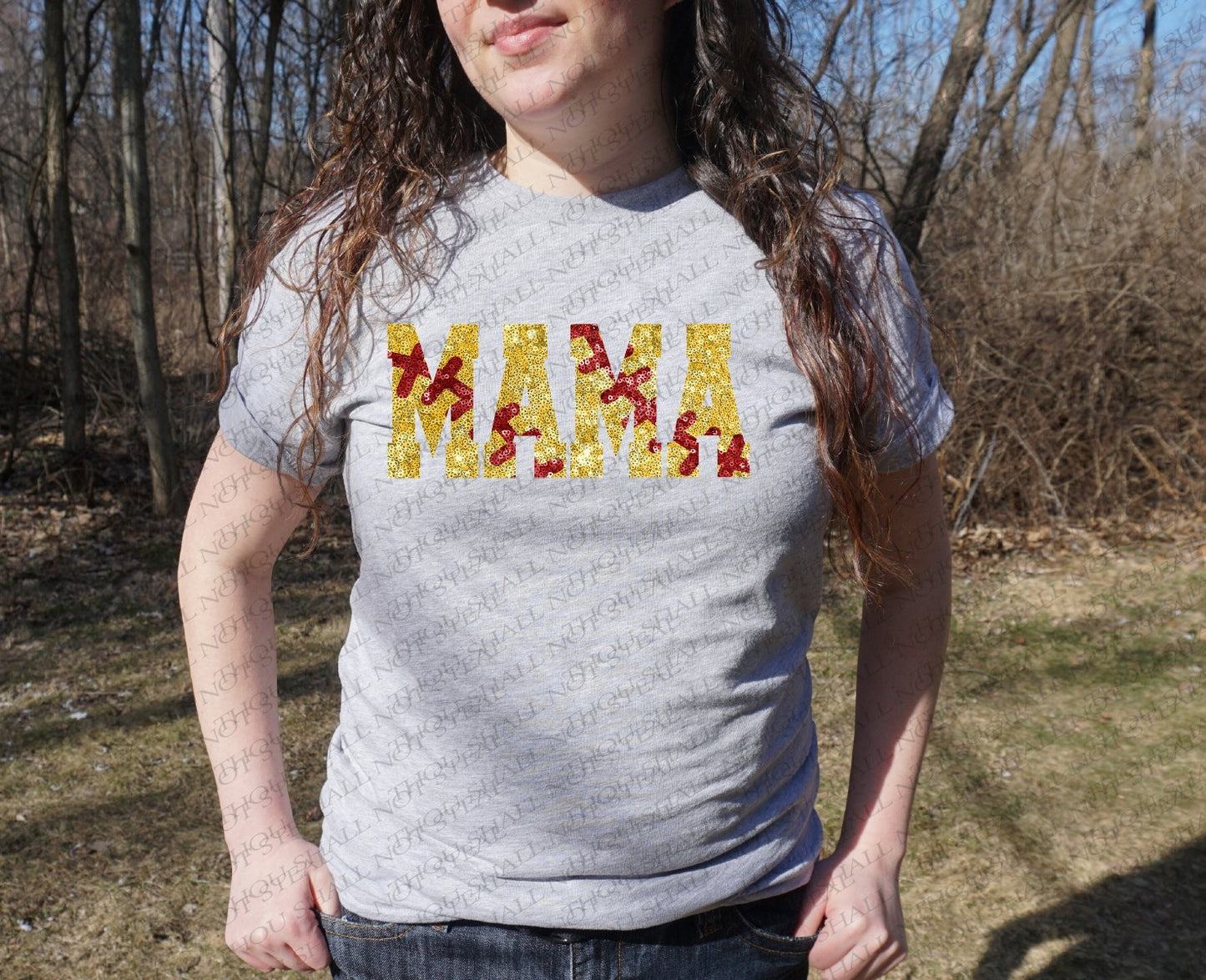 13-149 Glitter Sequin Mama (Choose One) tee