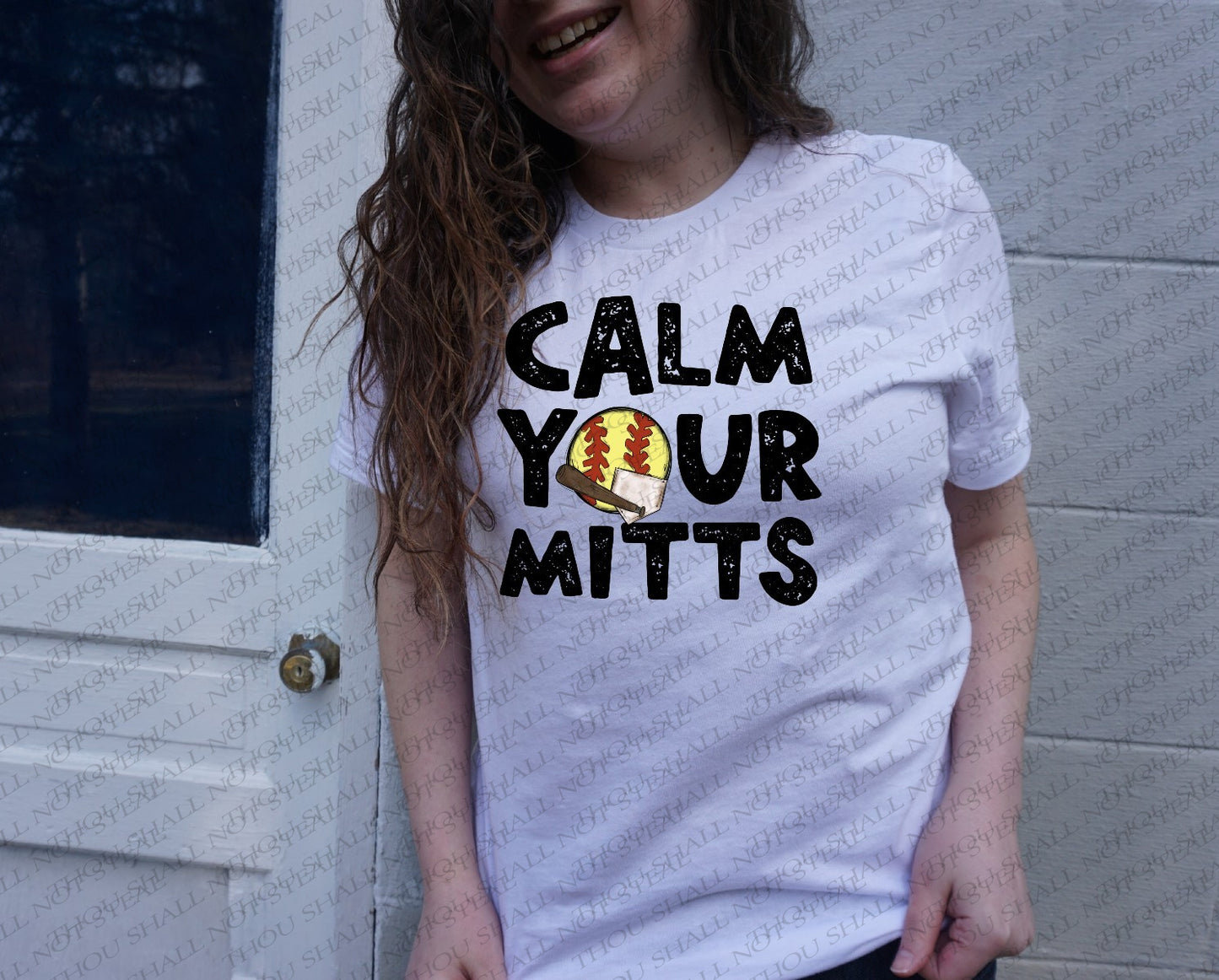 13-151 Calm Your MItts Softball tee