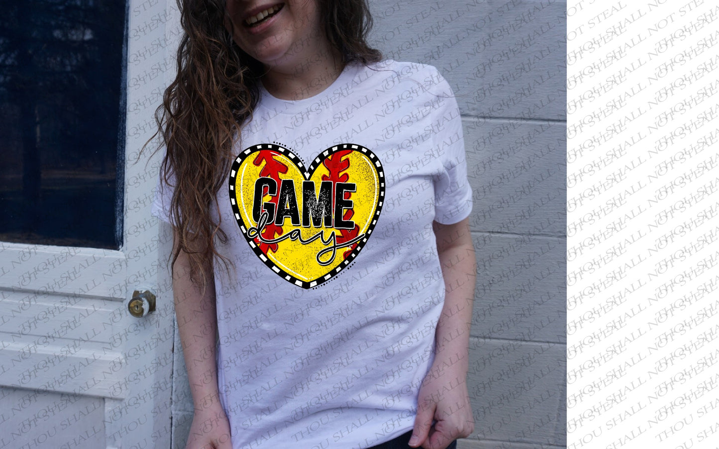 13-154 Game Day Soccer Heart tee