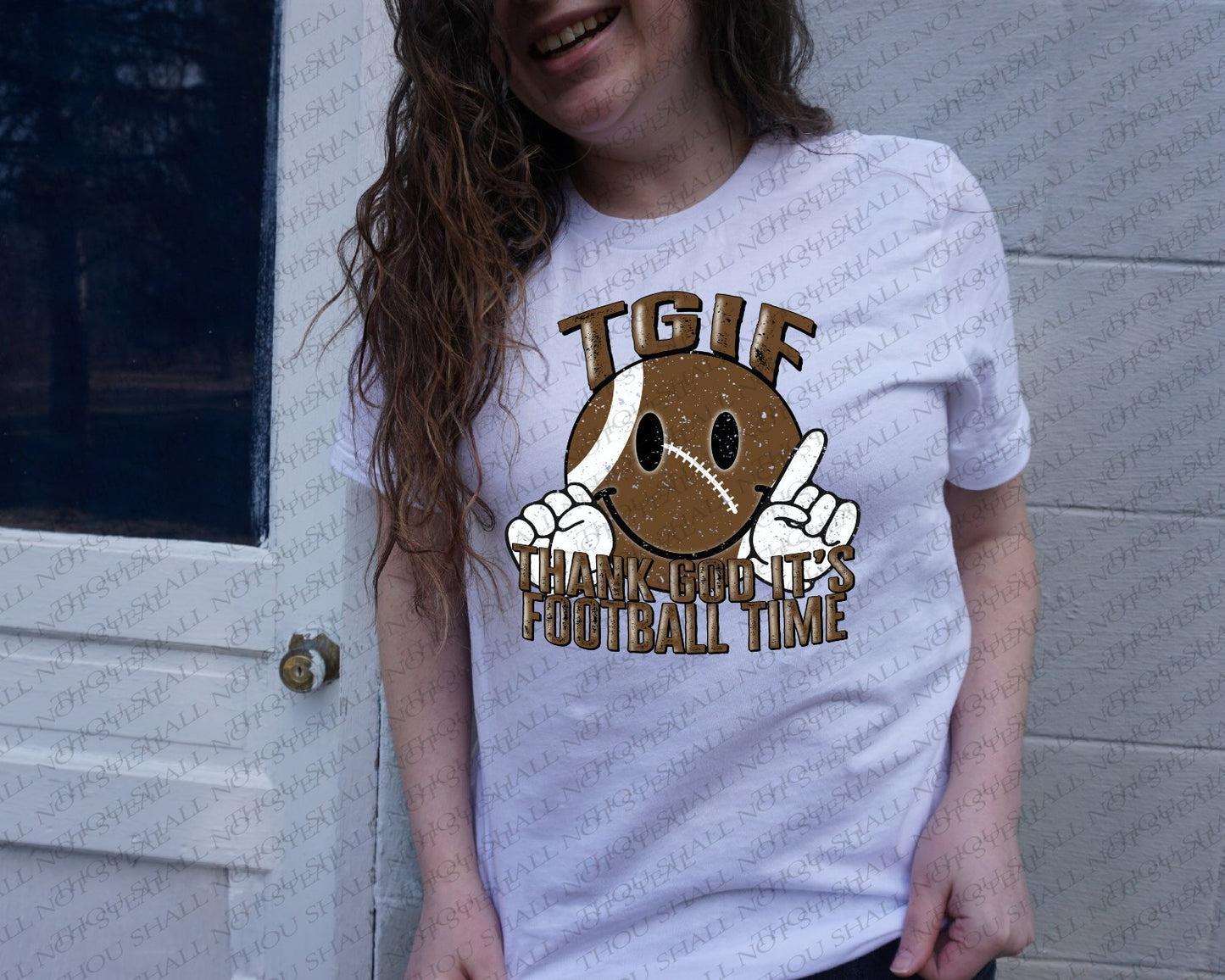 13-156 TGIF Football Time tee