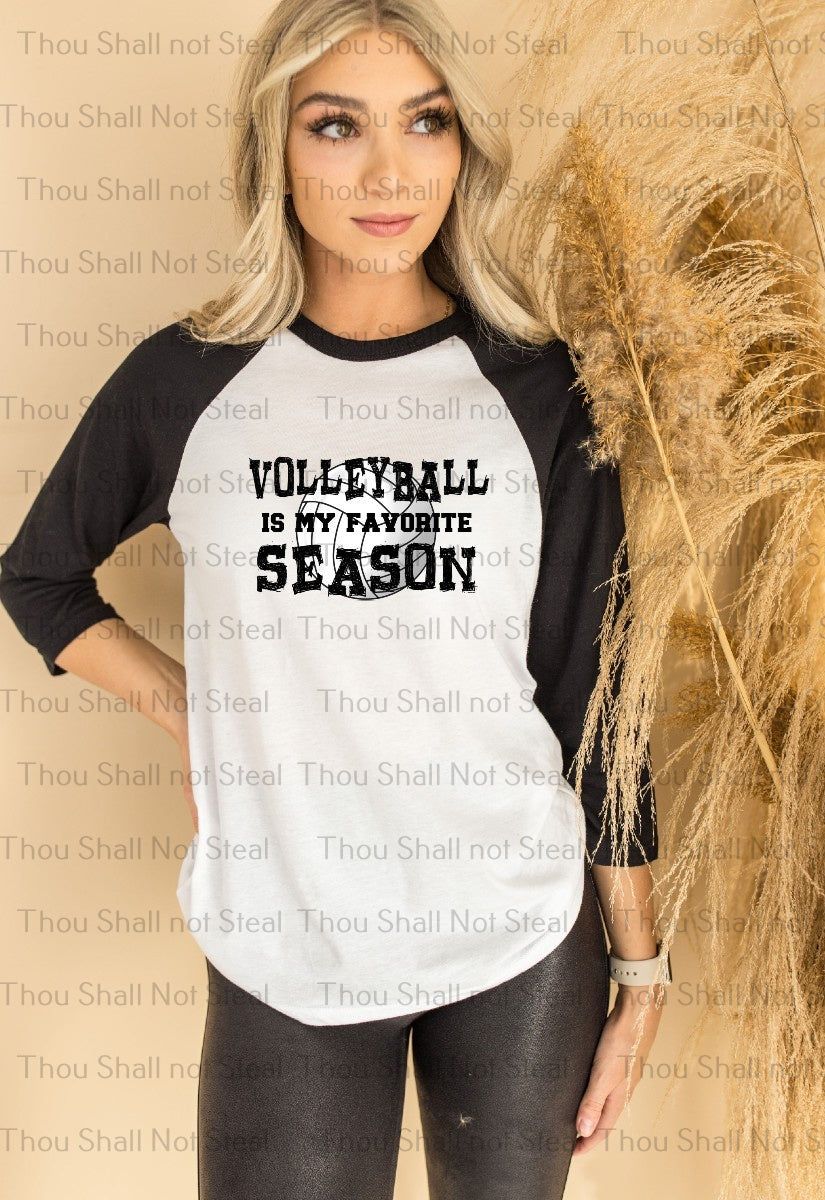 13-162 Volleyball is my Favorite Season tee