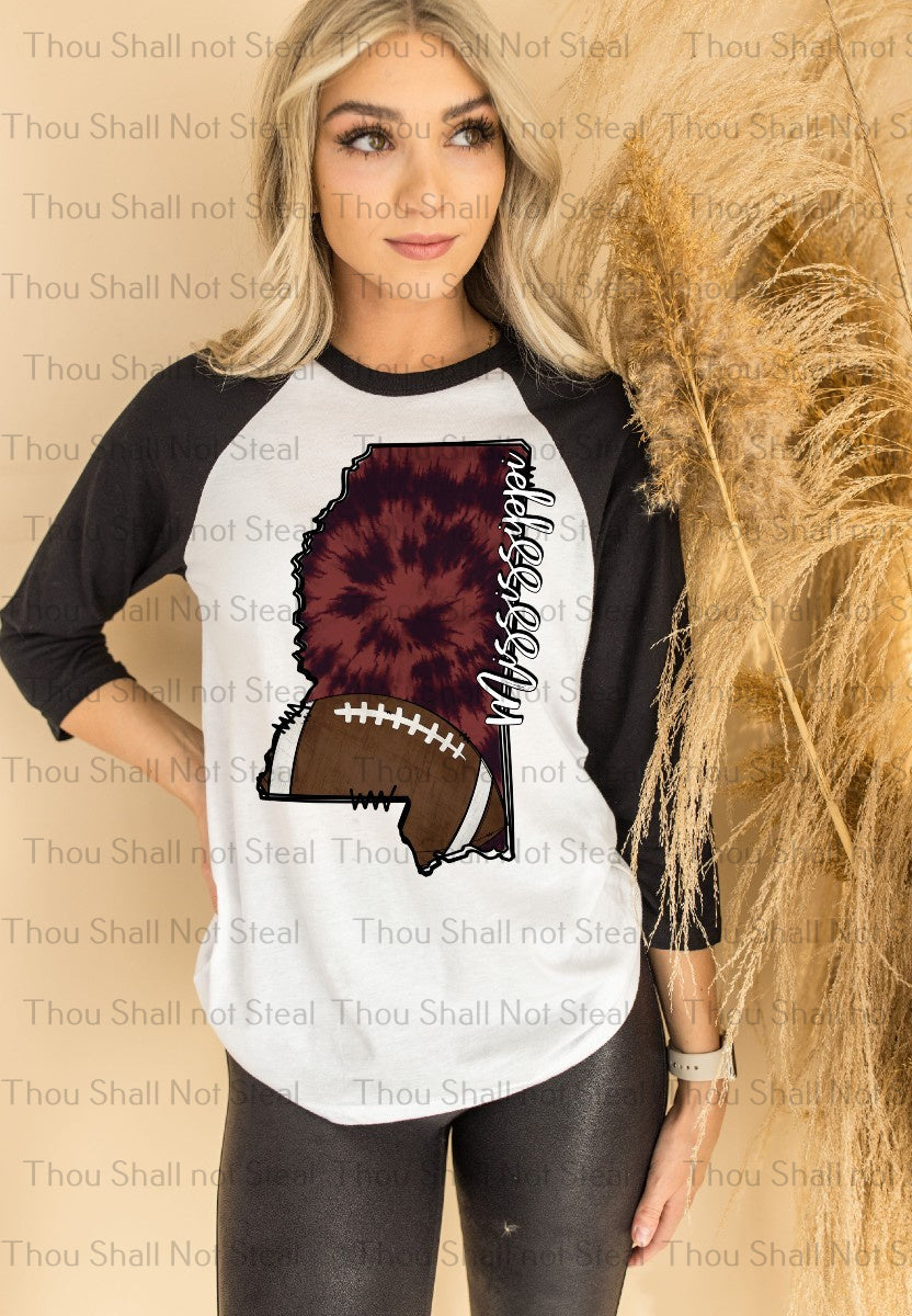 13-163 (Choose State) Football tee