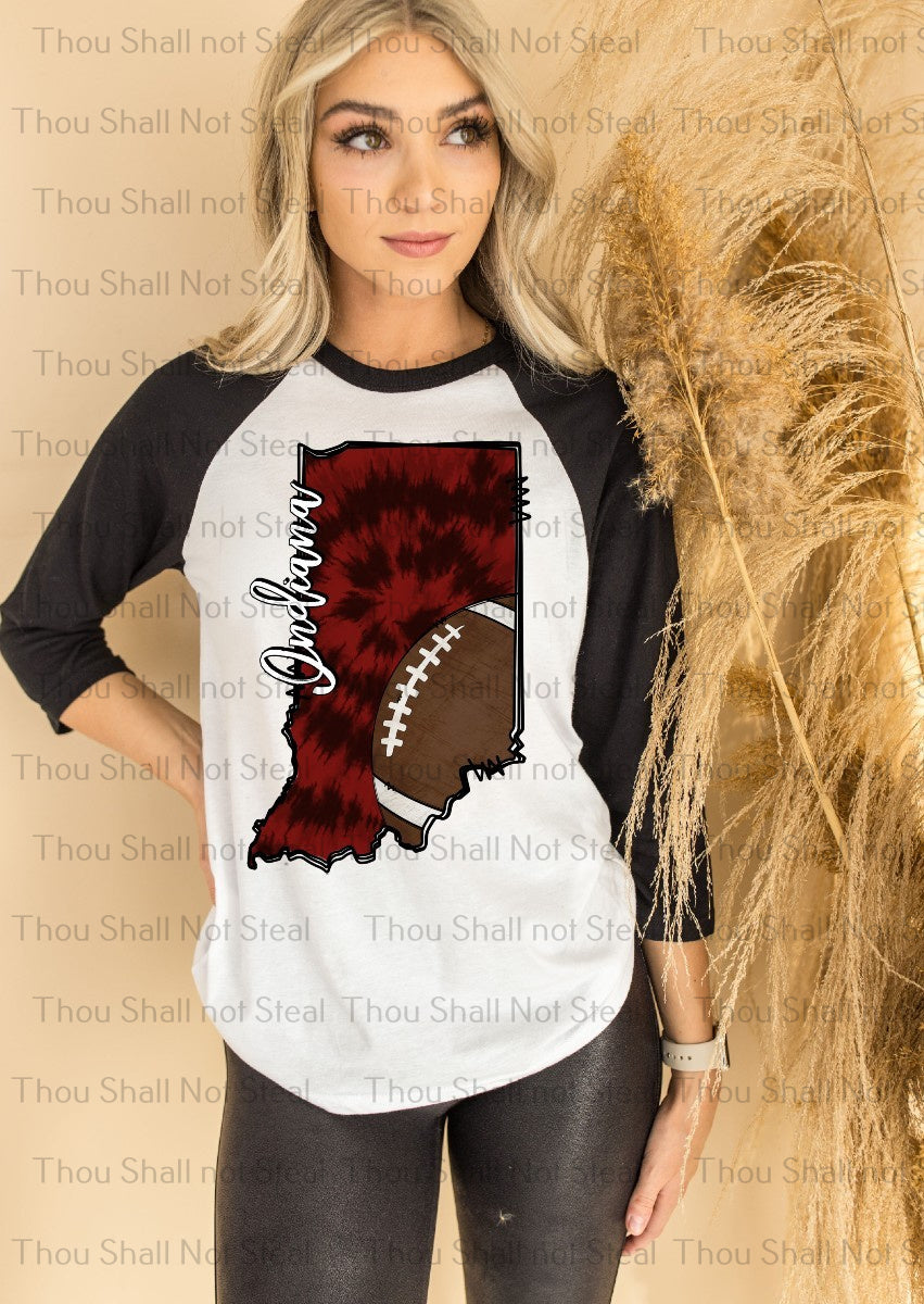 13-163 (Choose State) Football tee