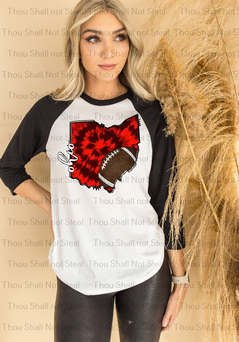 13-163 (Choose State) Football tee