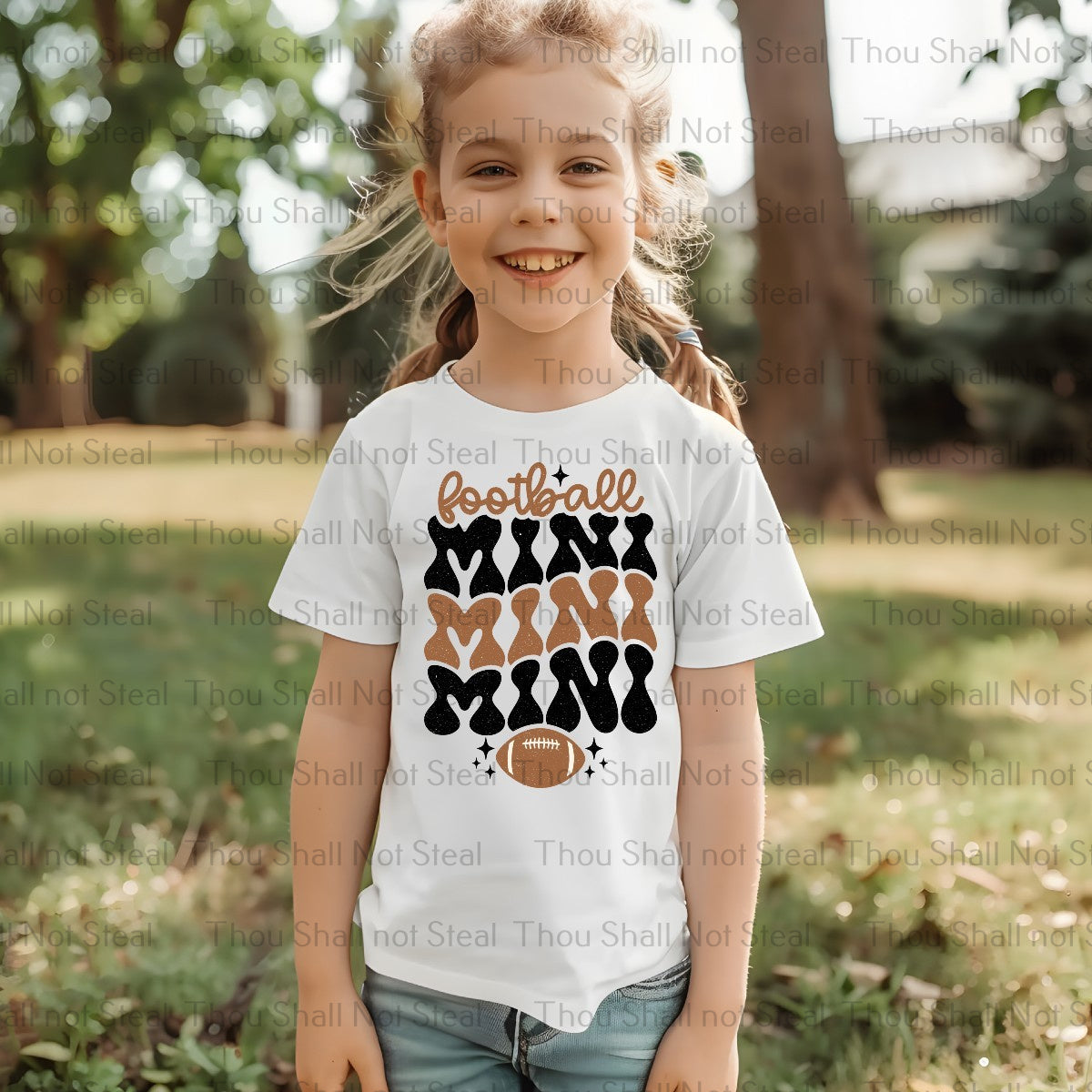 13-167 Football Mama (Choose Mama or Mini) tee