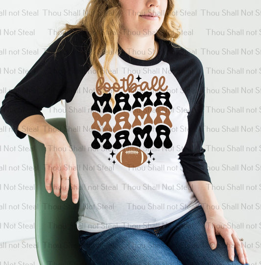 13-167 Football Mama (Choose Mama or Mini) tee