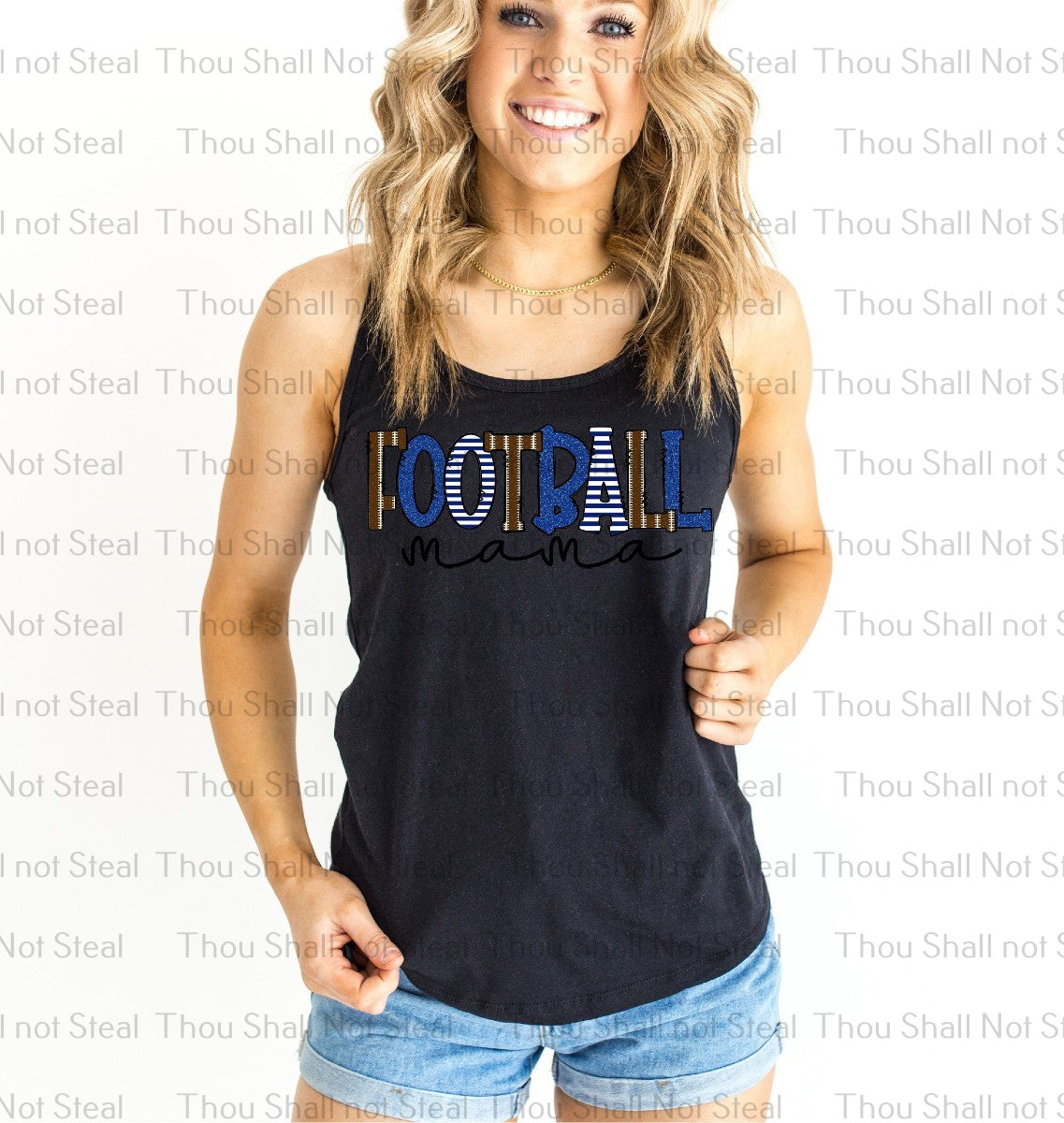 13-168 Football Mama (Choose Color) tee