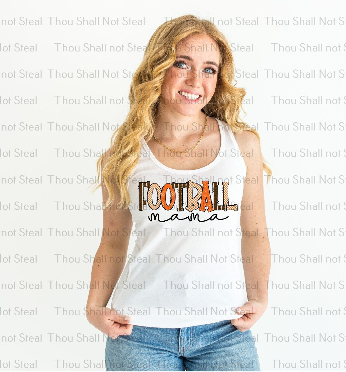 13-168 Football Mama (Choose Color) tee