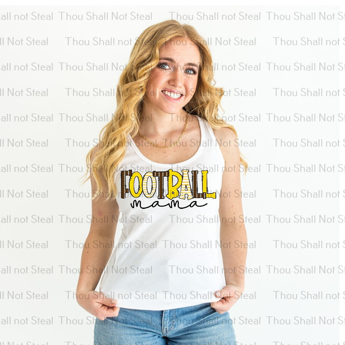 13-168 Football Mama (Choose Color) tee