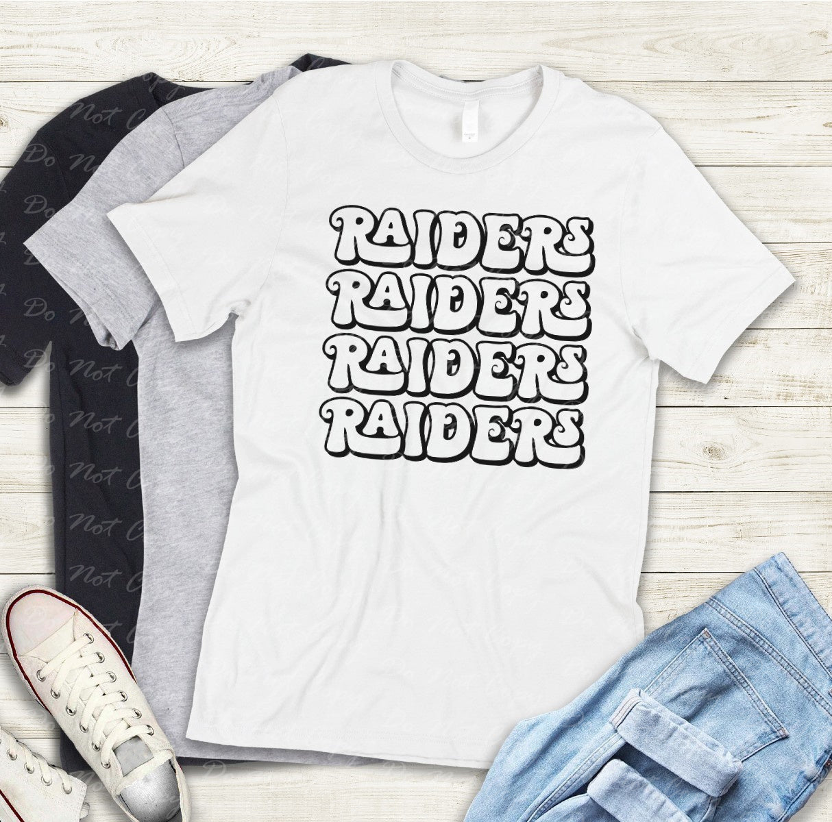 13-32 Raiders Retro Stack Tee