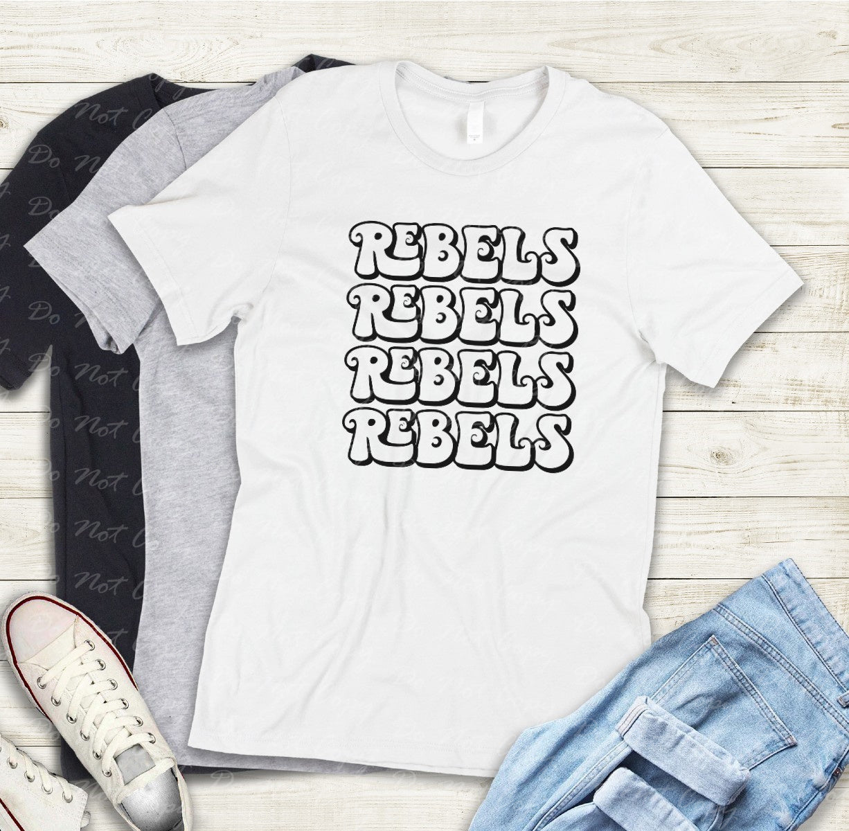 13-34 Rebels Retro Stack Tee