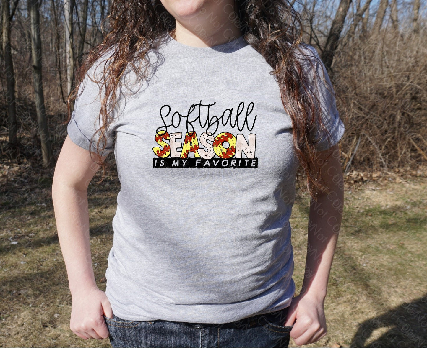 13-76 SOFTBALL SEASON IS MY FAVORITE TEE