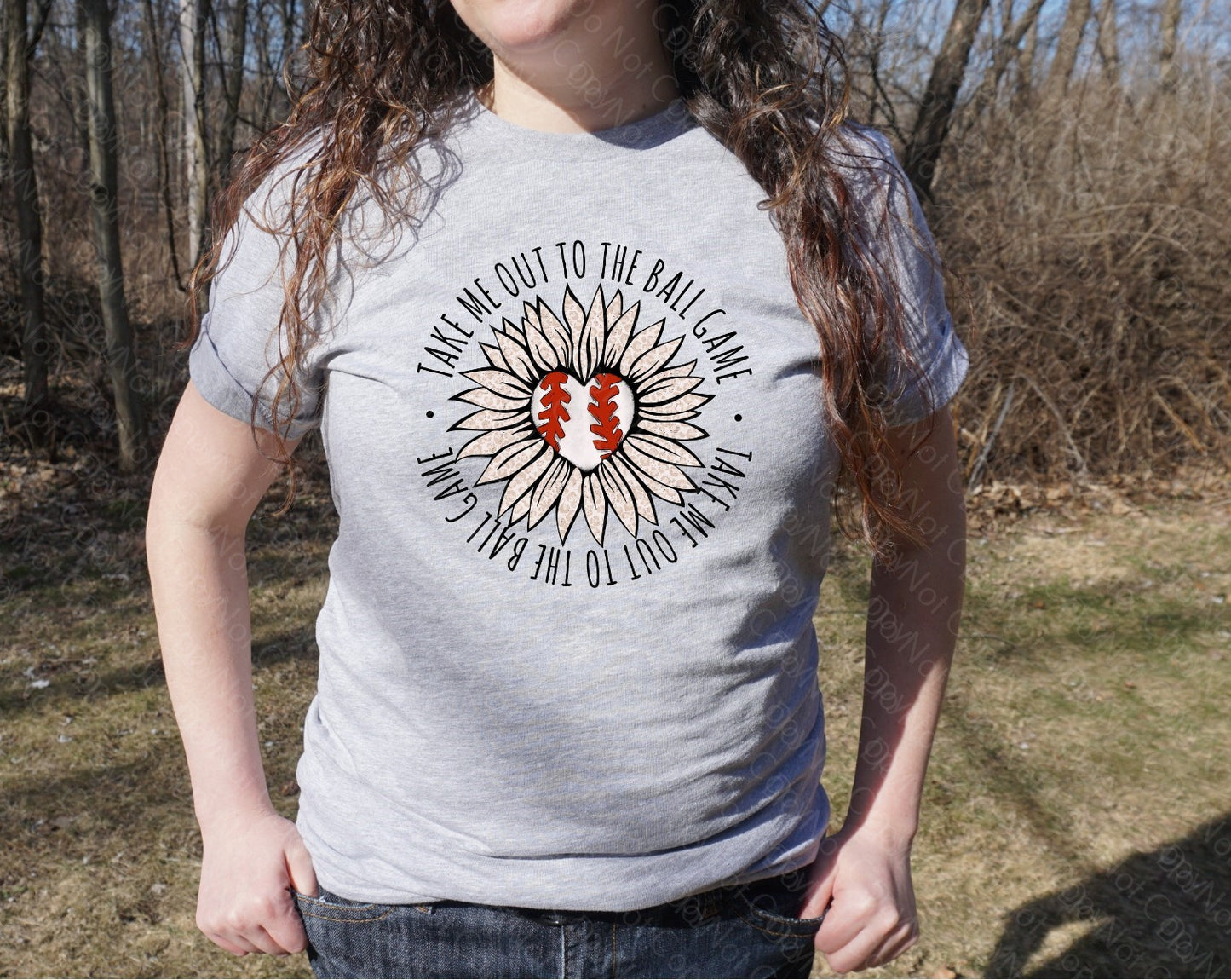 13-81 TAKE ME OUT TO THE BALLGAME BASEBALL TEE