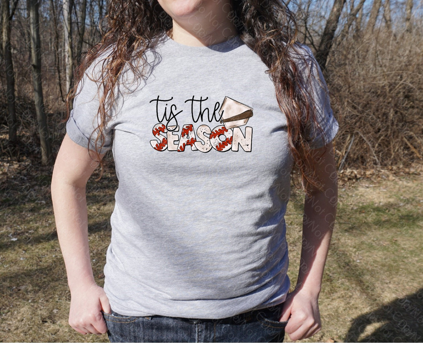 13-83 TIS THE SEASON BASEBALL TEE