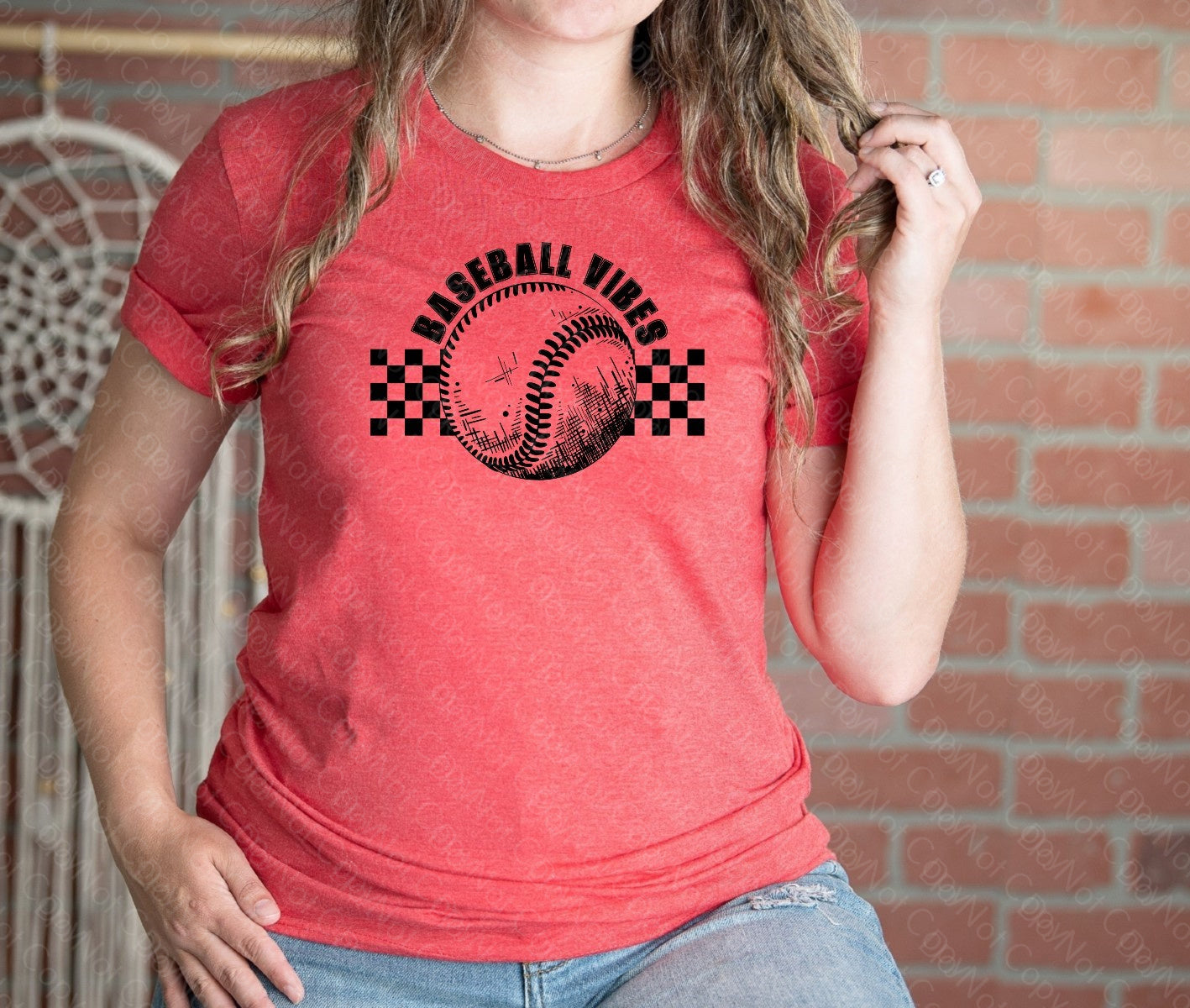 13-90 baseball vibes black tee