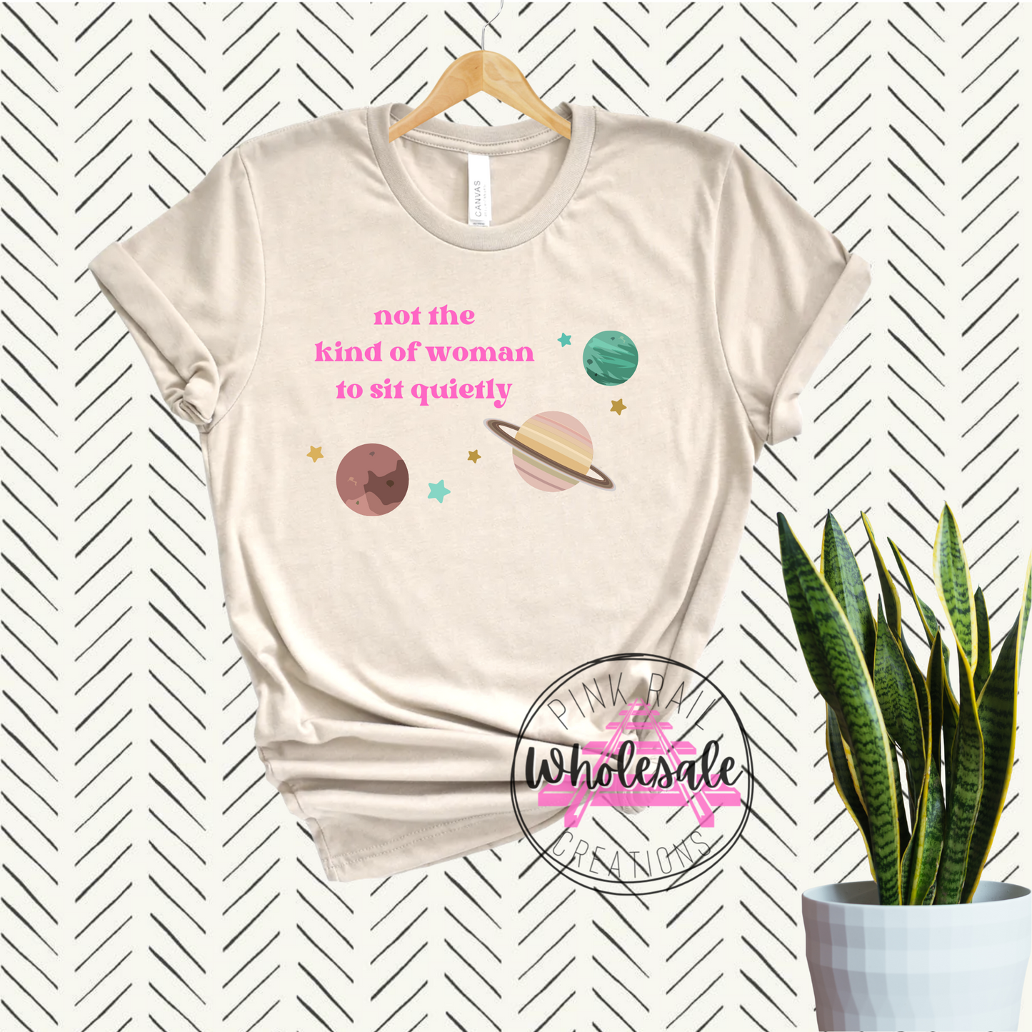 14-06 Not The Kind Of Woman To Sit Quietly Completed Tee