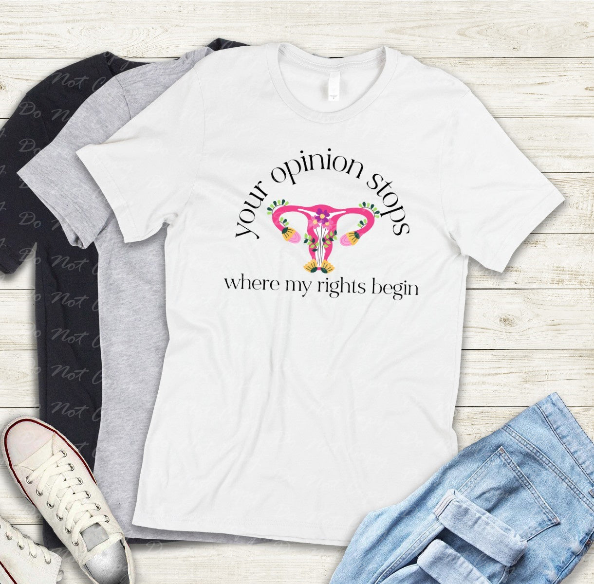 14-10 Your Opinion Stops Where My Rights Begin Tee