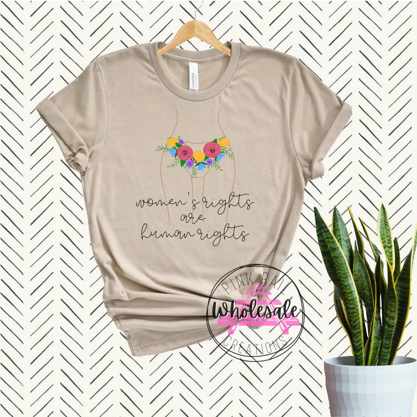 14-19 Women's Rights Are Human Rights Completed Tee