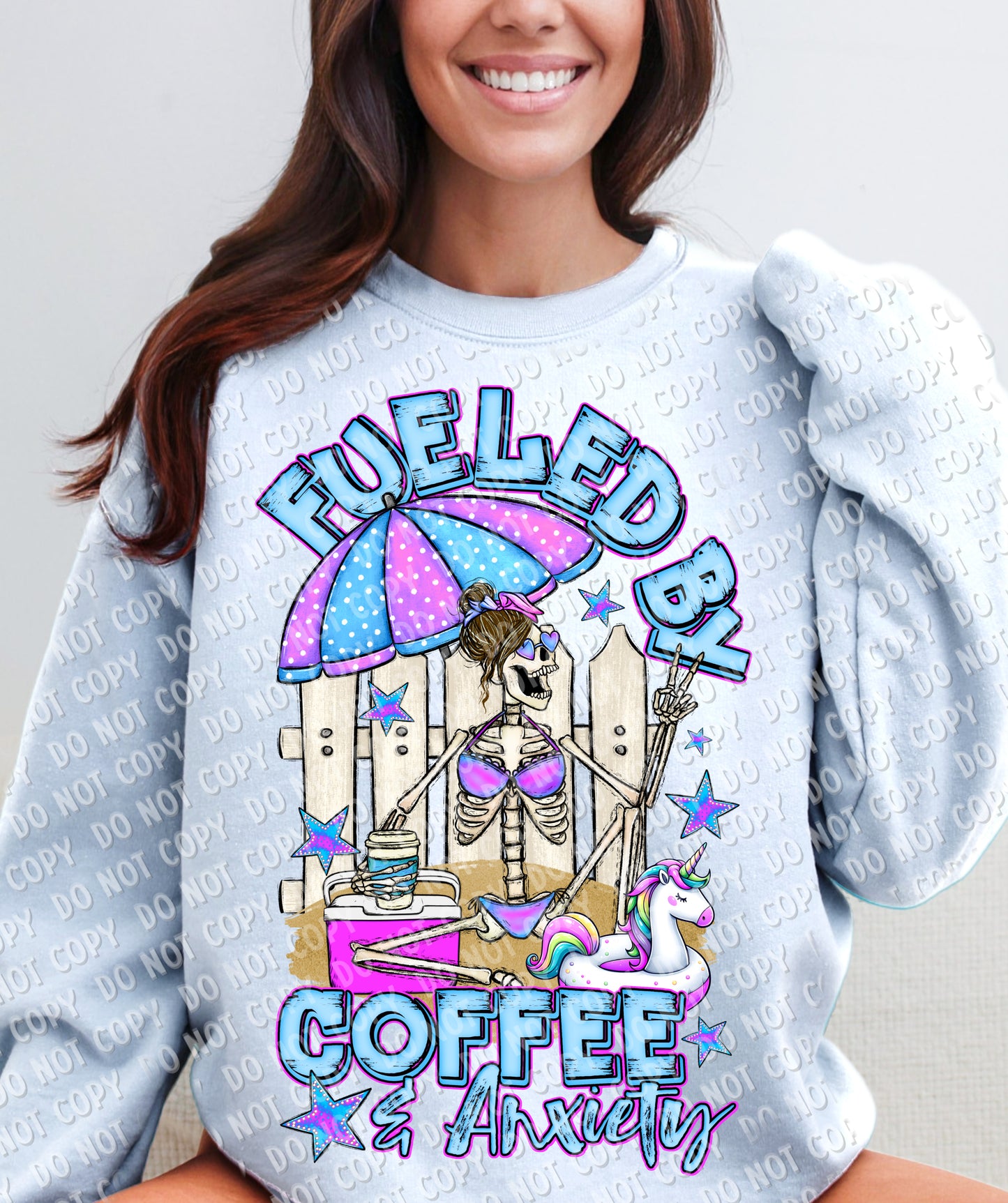 15-29 Fueled By Coffee and Anxiety Tee