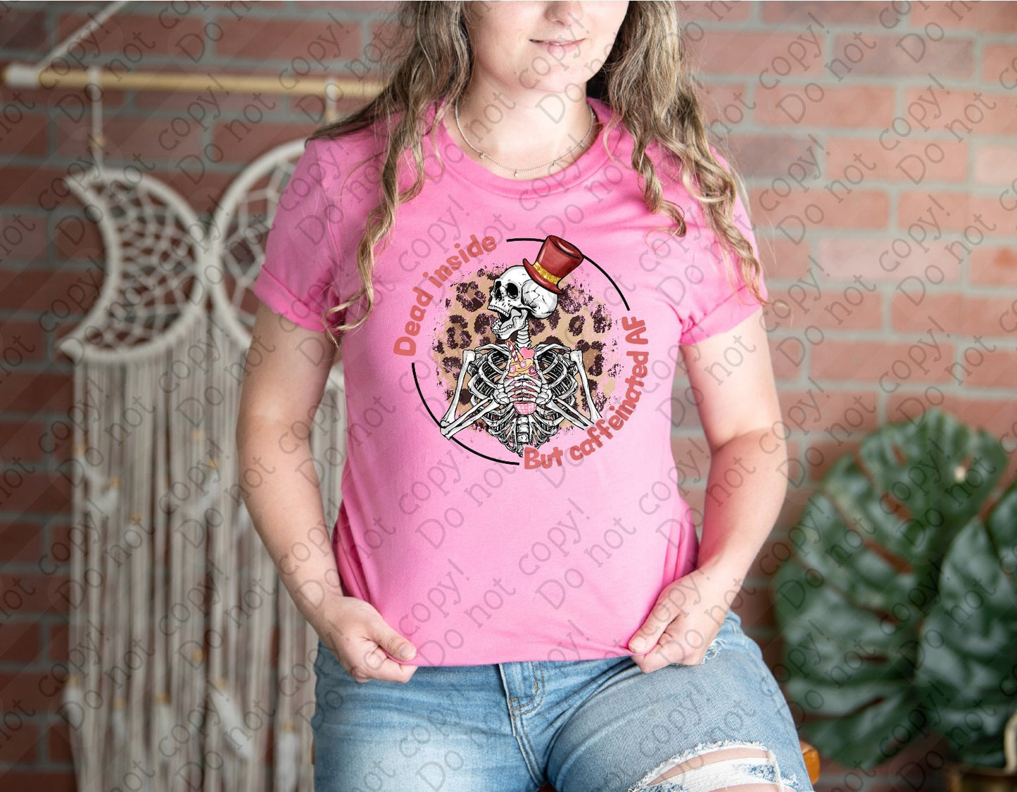 15-39 Dead inside but Caffeinated AF Tee
