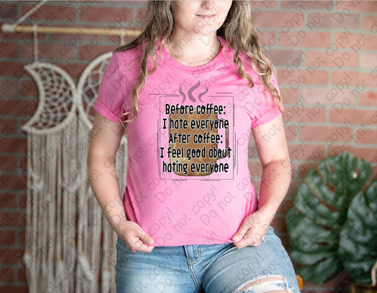 15-40 Before and After Coffee Tee