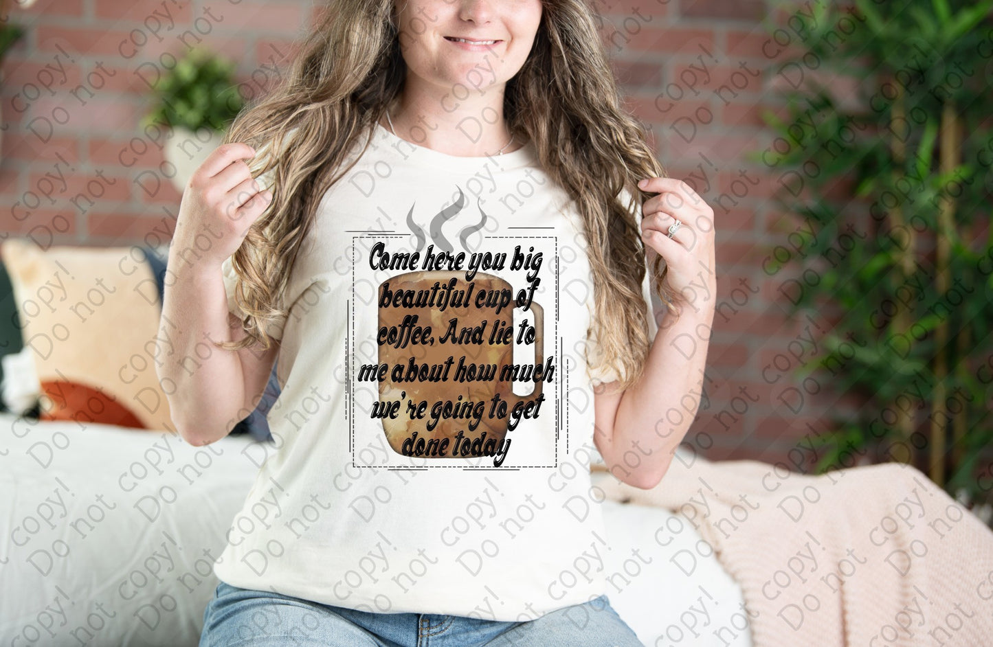 15-52 Come Here Big Beautiful Cup of Coffee Tee