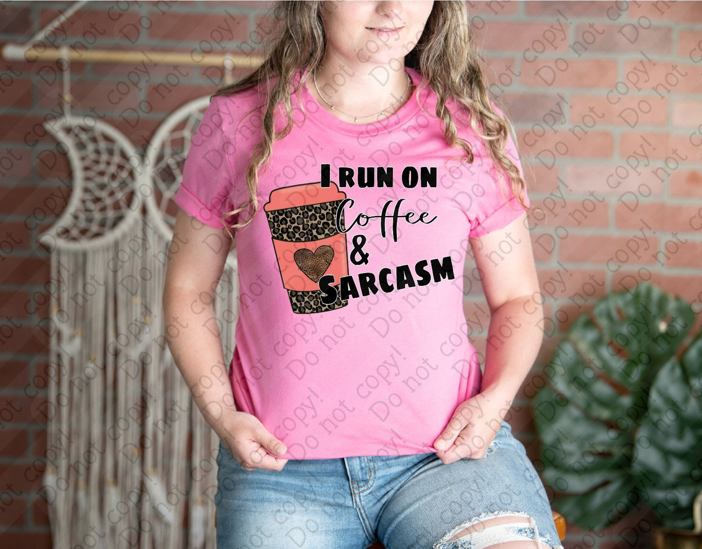 15-64 I Run on Coffee and Sarcasm Tee