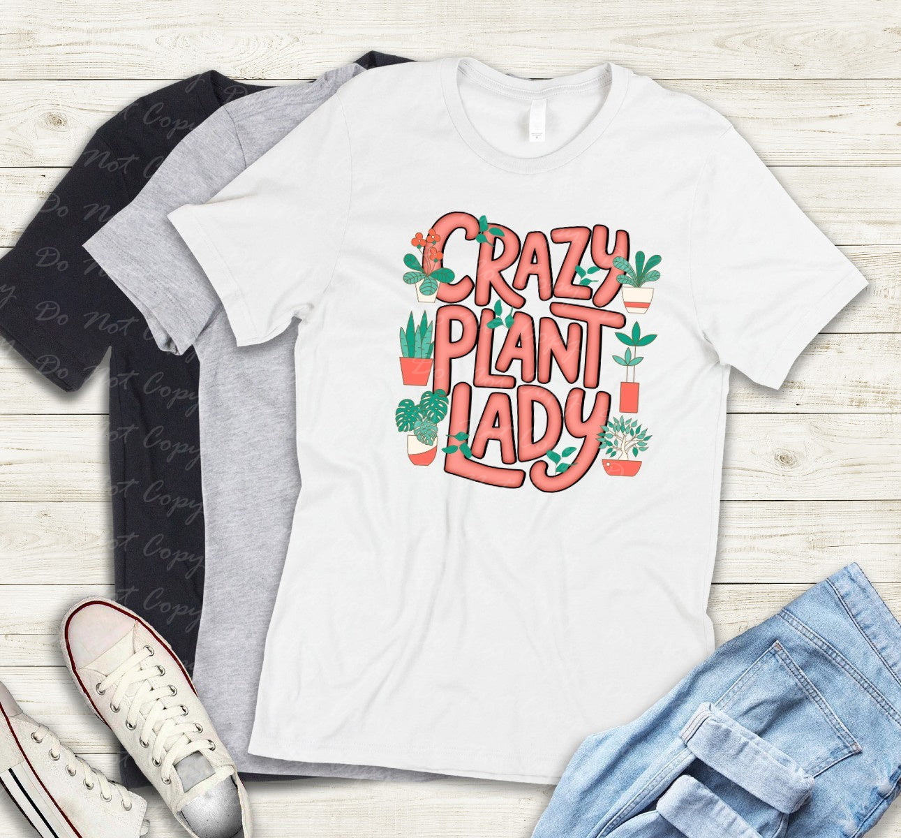 16-14 Crazy Plant Lady tee