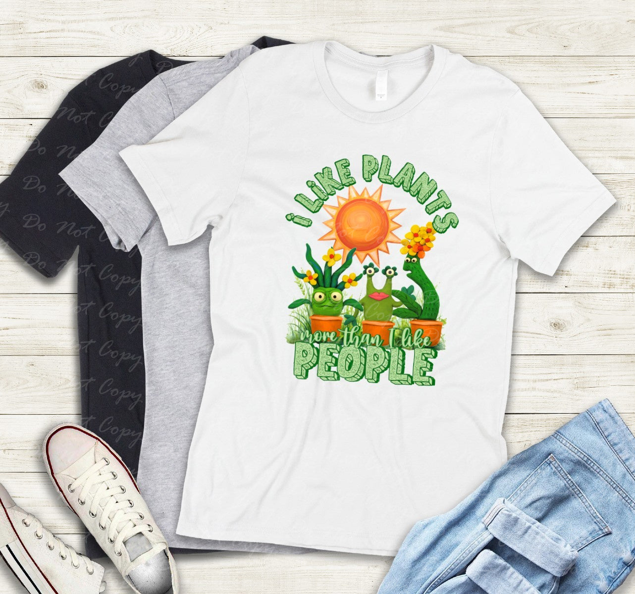 16-17 I like Plants better than I like People tee