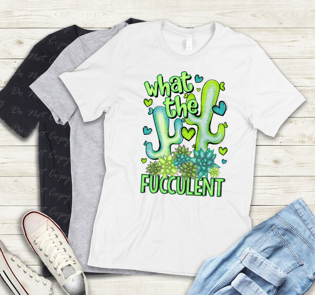16-18 What The Fucculent tee