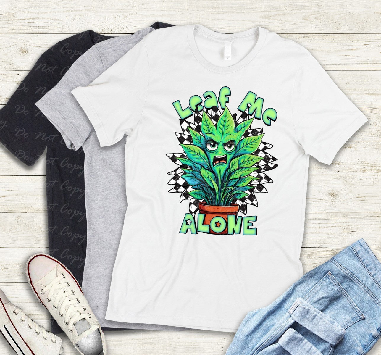 16-21 Leaf Me Alone tee