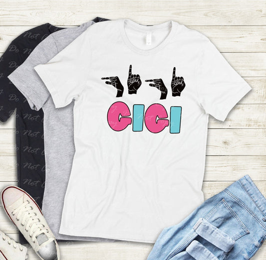 17-02 Gigi sign language Tee