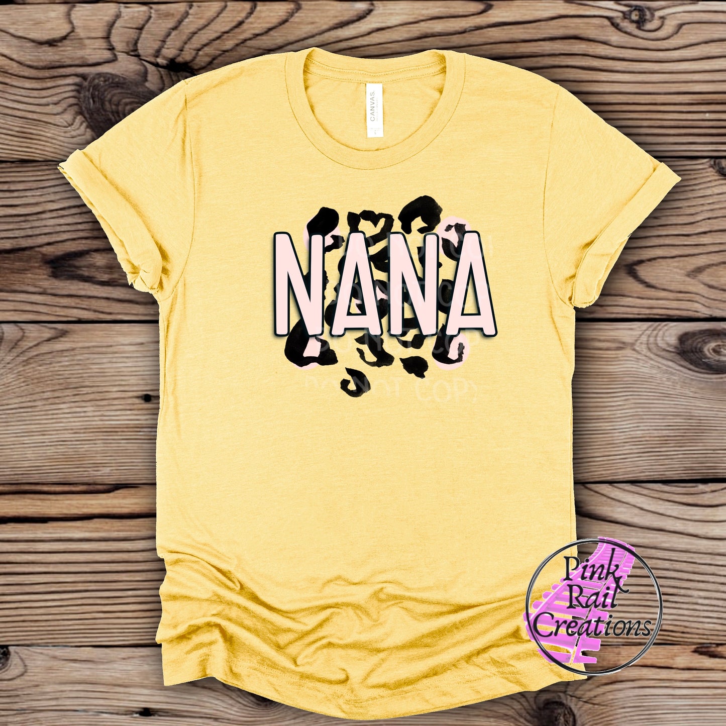 17-14 Nana cheetah print Completed Tee