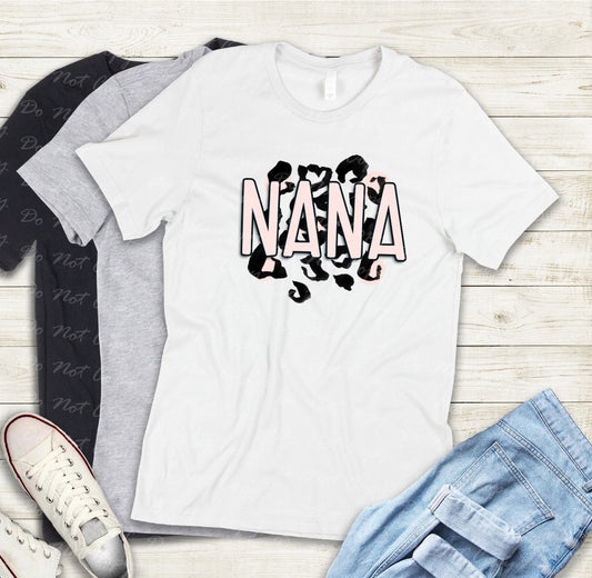 17-14 Nana cheetah print Tee