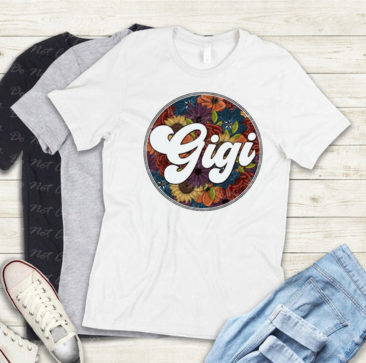 17-15 Gigi floral circle Tee