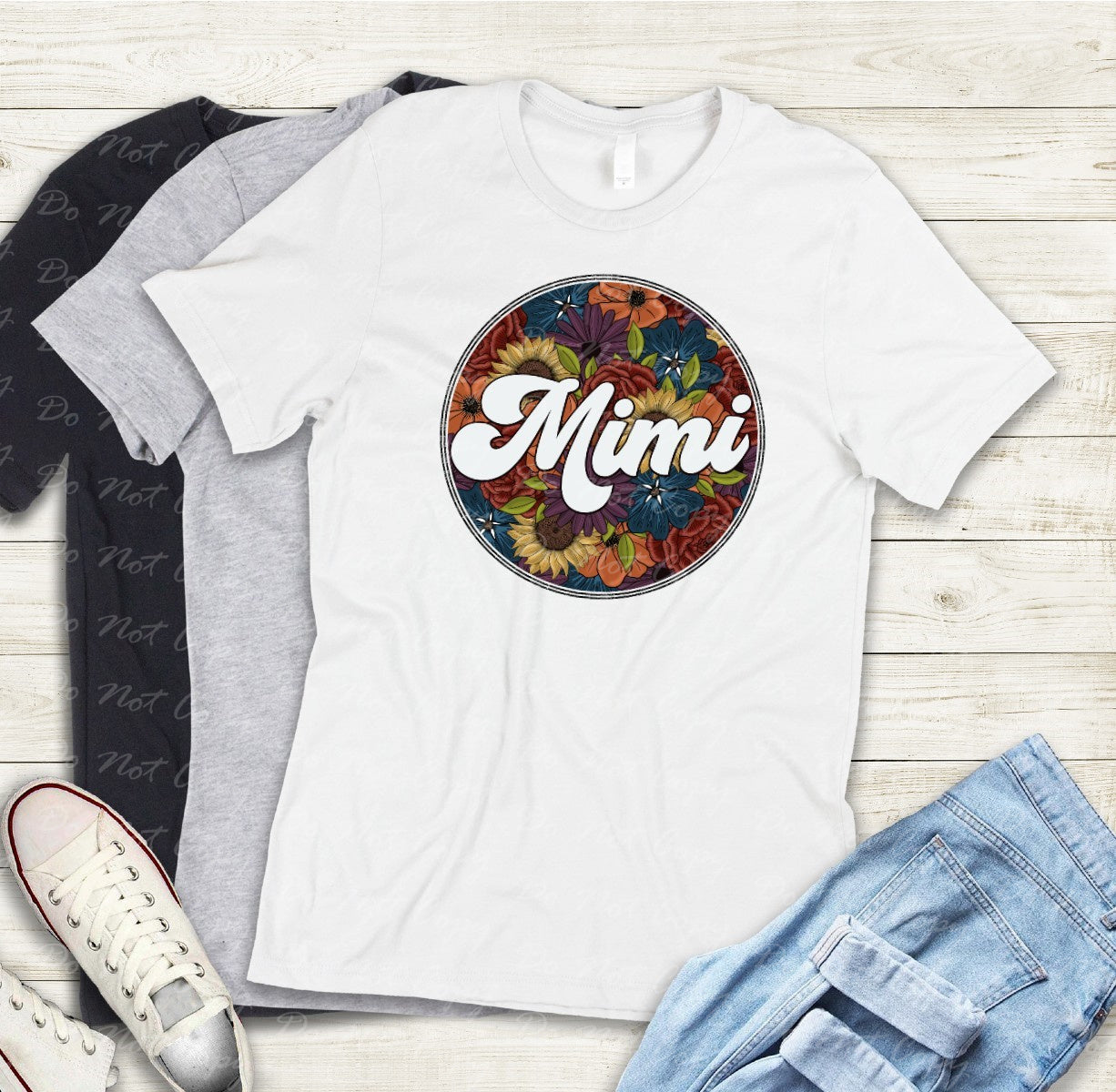 17-19 Mimi floral circle Tee