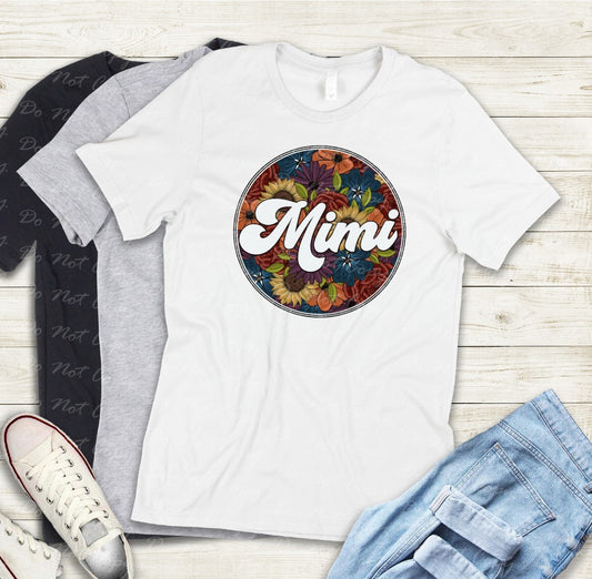 17-19 Mimi floral circle Tee