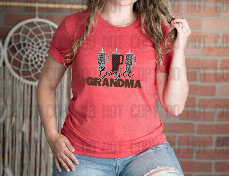 17-28 Boujee Grandma Brown tee