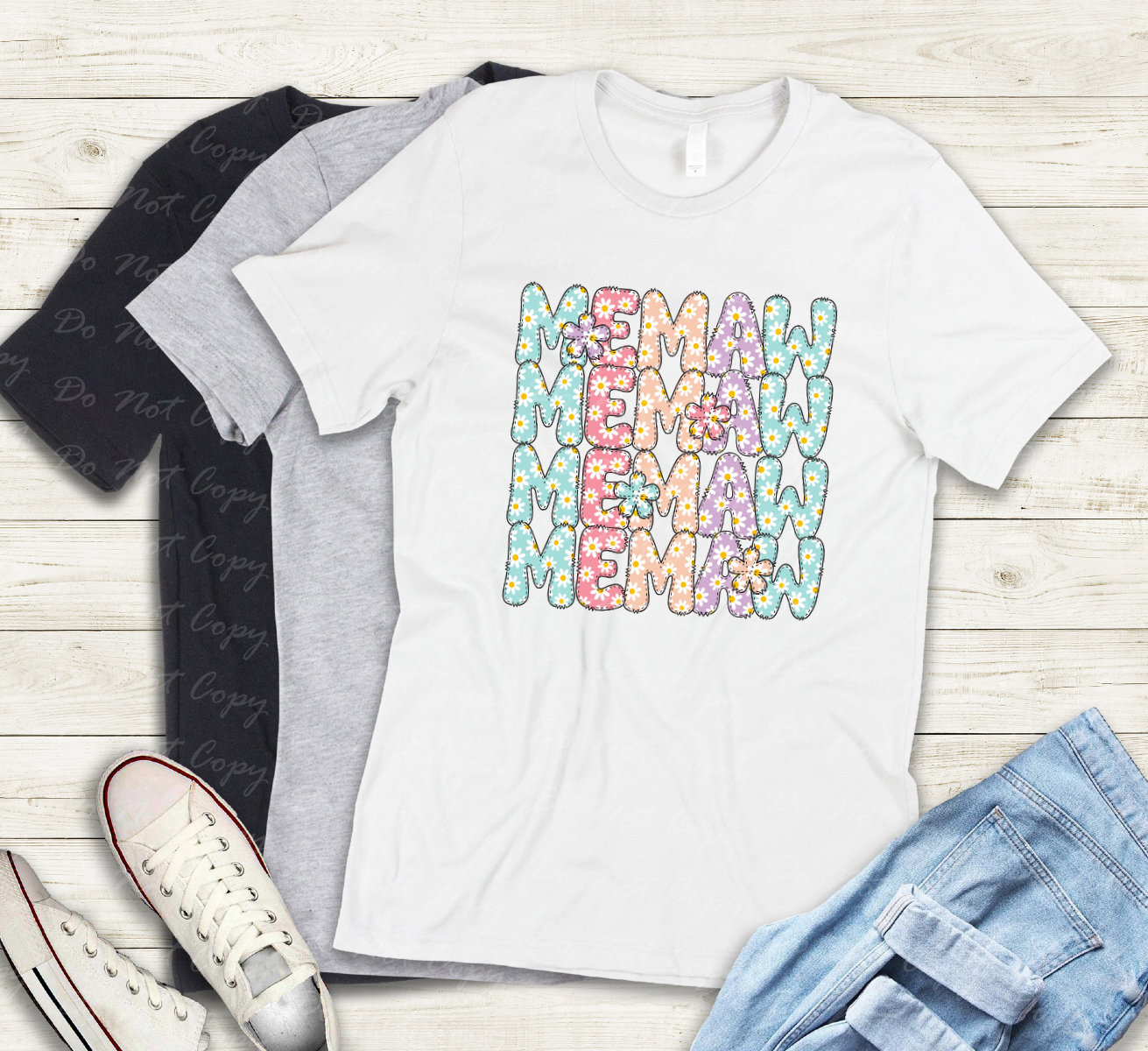 17-48 Floral Memaw TEE