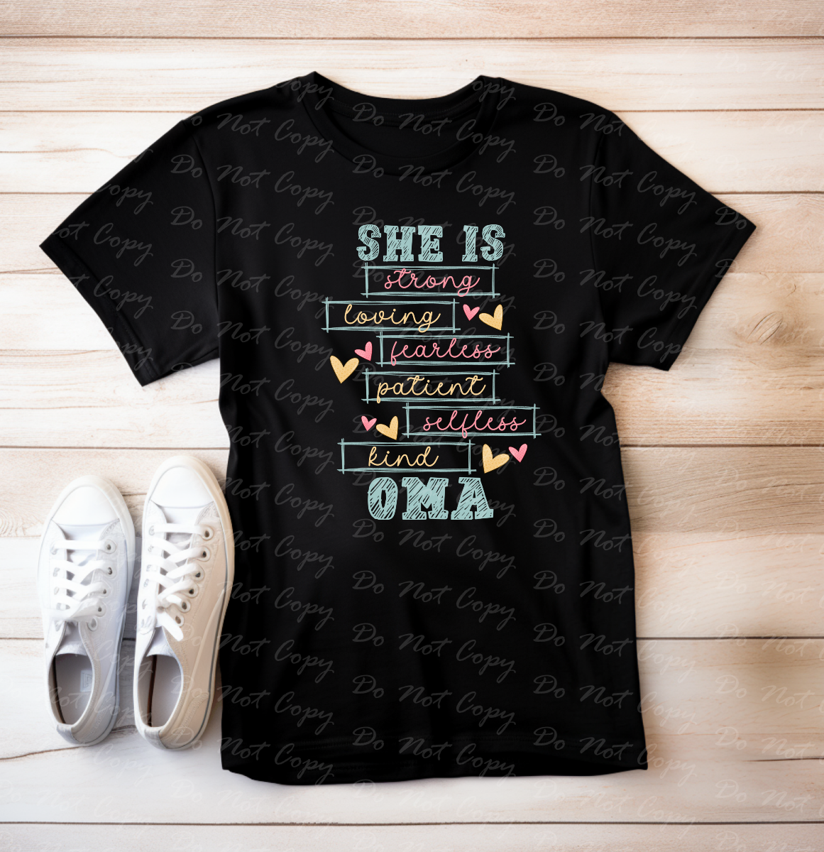 17-55 She Is Oma tee