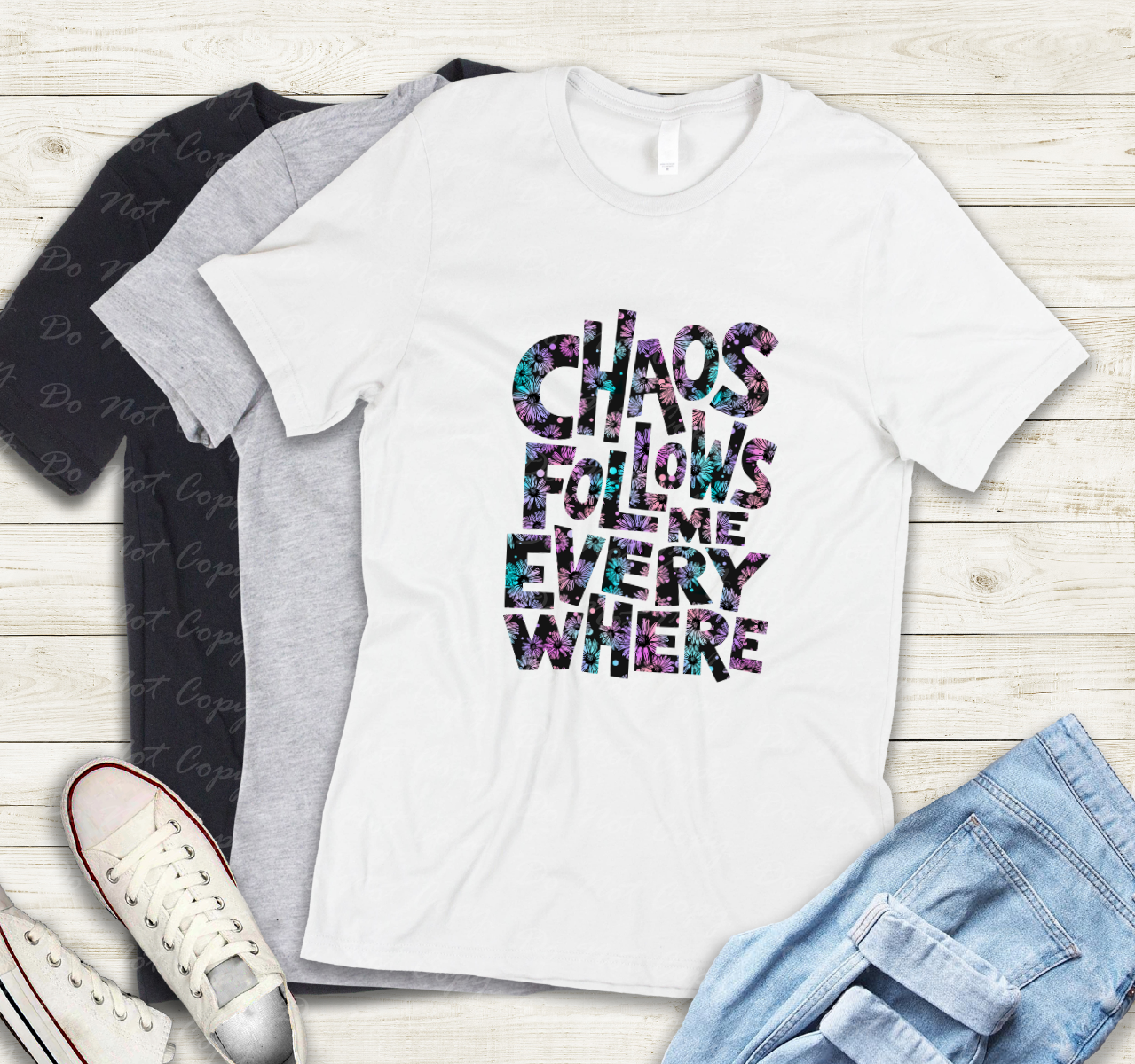 18-24 Feminine - Chaos Follows tee