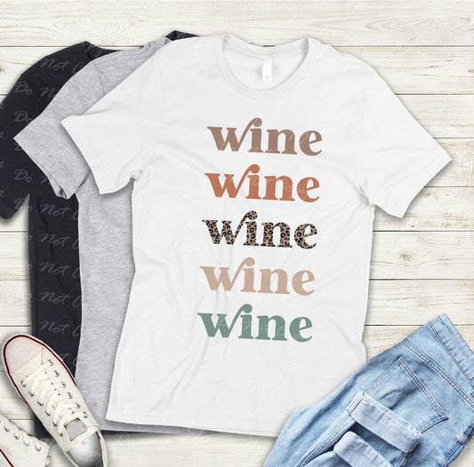 21-04 Aesthetic Stack Wine Tee