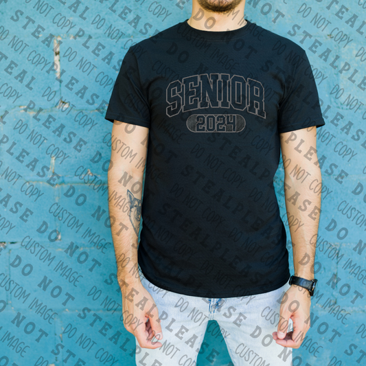 22-21 Senior Embroidery Outline tee