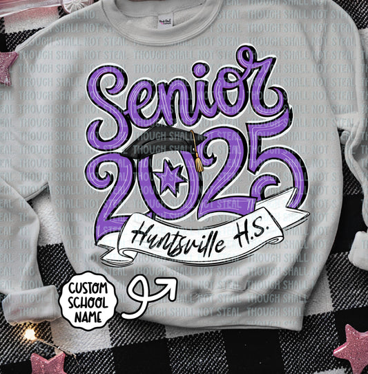 22-53 A Purple - Senior 2025 tee