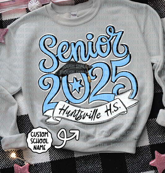 22-53 F Light Blue - Senior 2025 tee