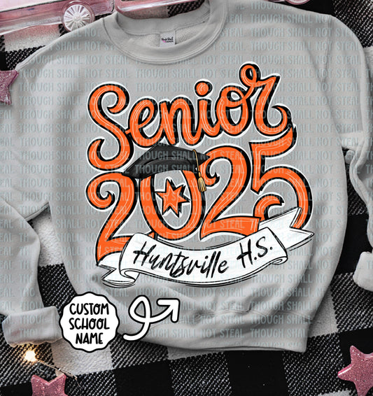 22-53 G Orange - Senior 2025 tee